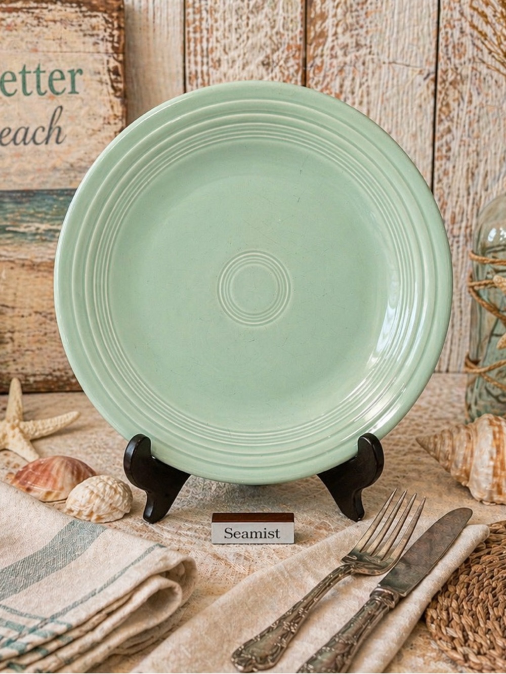 Fiestaware Seamist Dinner Plate